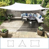 Toldo Vela P/ Sombra Viento C/ Uv - 4*7 Rectangulo Blanco 2