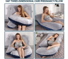 Almohada De Embarazo Elover Almohada De Apoyo De Maternidad 1