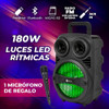 Parlante Portatil Melon Bluetooth 8pulgadas Luces Led 3