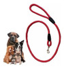 Correa Paseo Reflectante Premium Para Mascota Color Rojo 0