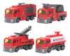 Truck Toy 4 Peças 1:32 Fire Set High Simulation Pull Back Ca 0