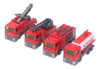 Truck Toy 4 Peças 1:32 Fire Set High Simulation Pull Back Ca 7