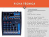 Consola Mixer Parquer 4 Canales Con Efectos 1