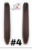 Extensión Peluca Cola De Caballo Platinada Kanekalon Broche 5