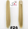 Extensión Peluca Cola De Caballo Platinada Kanekalon Broche 6