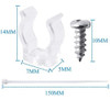 Junwen Cuerda De Luz Led Hebillas Fijas Soporte De Clips De 3