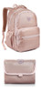 Kit Mochila Maternidade E Trocador Tecido Metalico - Rosa 0