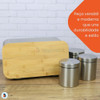 Conjunto Porta Pão E Potes Multiuso Metálicos Cozinha 5