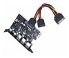Tarjeta Yeeliya Pci-e A Usb 3.0 Tipo C (2), Tipo A (3) Tarje 1