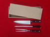 Cubiertos Para Asado - Cuchillo, Trinchante Y Chaira + Caja 5