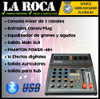 Mixer Consola 3 Canales Bluetooth Usb Grabacion Efectos 3