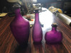 3 Botellas De Adorno Violetas 1