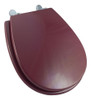 Tapa Asiento Inodoro Pilar Encapsulado Rojo Mora H.cromo 0