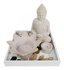 Aromatizador Difusor Decorativo Buda Cerâmica Branco - Fwb 0