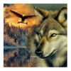Kit De Pintura Con Diamantes 5d Lobo Y Aguila 40x40 Cm 0