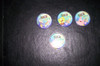 4 Tazos De Metal Bob Esponja Y Un Panda 0