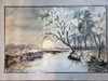Quadro Paisagem Coreana Pintur Tinta Fragmentos De Cerâmica 0