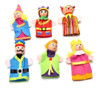 Titere Dedo Set Personaje Castillo Rey Hada Cuento Juguete 2