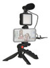 Set Para Streaming Micrófono Luz Led  Trípode Con Control Tm 0