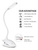 Luz De Lectura De Clip Led, Luz Raniaco De 12 Leds Lampara D 1