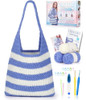 Kit De Crochet Para Principiantes, Incluye Hilo Y Agujas 0