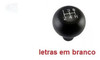 Manopla Bola Cambio Ford F250/ F350 - Letras Douradas 1
