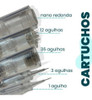 Kit 4 Cartuchos Micropigmentação Dermapen 1 Agulha Dr. Pen 5