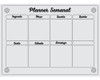 Planner Semanal Magnético Acrilico Geladeira Lousa Quadro 0