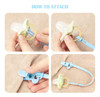 Beboan Clips De Silicona Para Chupete Para Bebés, 4
