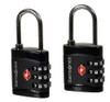 Conjunto Samsonite 2 Cadeados Tsa 3 Dígitos Preto 0