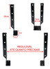 Suporte Viga Parede Pergolado Madeiramento 5x20cm Aço 2mm 3 Suporte Viga Parede Pergolado Madeiramento 5x20cm Aço 2mm 3