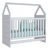 Berço / Mini Cama Infantil Montessoriano 2 Em 1 Branco - He 0