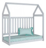 Berço / Mini Cama Infantil Montessoriano 2 Em 1 Branco - He 2