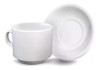 Set 6 Taza Desayuno Cafe Con Leche + Plato Porcelana Germer 1