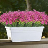 12 Paquetes De Flores Moradas Artificiales Para Exterior 3