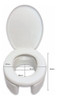 Eleva Inodoro Asiento Suplemento Apoyo+ Pasamano Barra 30cm 1
