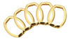 5 Peças Snap Clip Oval Ring Trigger Spring Chaveiro 5