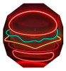 Cartel Neón Led Hamburguesa 86x80 Cm - Deco - Luminoso 0