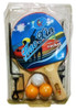 Kit Ping Pong C/ 2 Paletas + Set Red Profesional Y 3 Pelotas 0