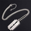 U7 Jewelry Men Acero Inoxidable Punk Tag Colgante Rock Razor 3