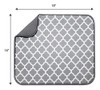 S Y T Microfiber Dish Drying Mat 16 X 18 Blanco Enrejado 1