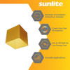 Sunlite 90164 4 Pulgadas Moderno Cubo Techo De Foco, Acabado 2