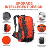 Mochila Naranja Senderismo Liviana Impermeable 35l 3