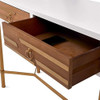 ~? Adore Decor Jupiter Console Table Con 2 Cajones, Mid Cent 4