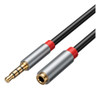 Cable Jack Audio Auxiliar 3.5 Macho / Hembra Extensor 1 Mts 0