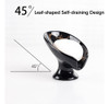 Jabonera Autodrenante En Forma De Hoja Antiss Home - Negro 4