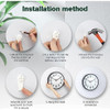 Reloj De Pared 30 Cm Fondo Blanco Sencillo Elegante 7