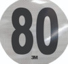 Circulo Velocidad Maxima 80km 3m Reflectivo Original 0