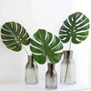 Hoja Artificial Monstera 60cm Verde Oscuro Decoracion 3
