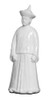 Escultura Chinesa Cerâmica Homem Branco Maison Blanch 0